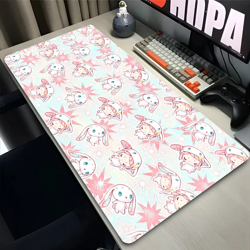 Cartoon Pets Mouse Pad Big Size Laptop Desk Mat Gamer Carpet Non-Slip Keyboard Pad Lock Kingdom Gaming Extended Mousepad Carpet