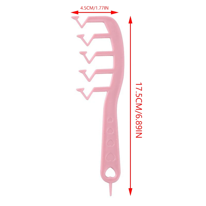 Расческа для укладки волос в форме буквы Z с широкими зубчиками