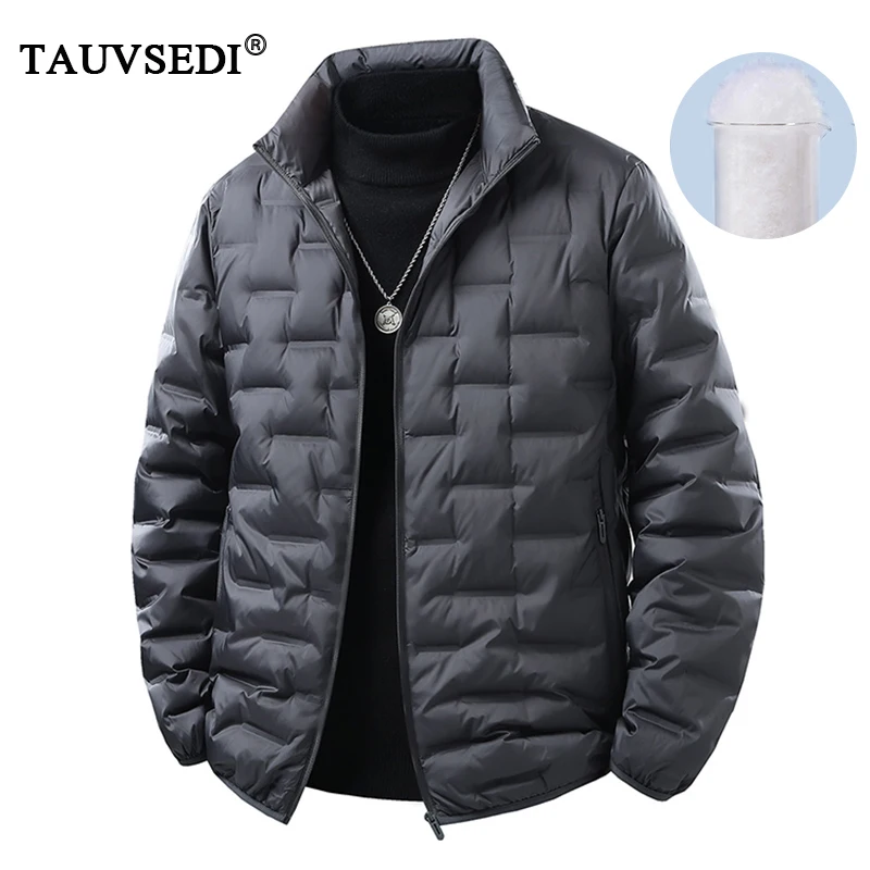 Winter Men White Duck Down Jacket Coat Men Waterproof Windproof Warm Loose Jacket Man Multi Pocket Ultralight Windbreaker Jacket