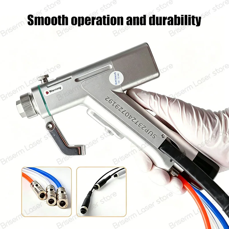 SUP23T Handheld Laser Welding Gun 4 in 1 Welding Cutting Cleaning for 1000W-3000W Fiber Laser Welding Machine