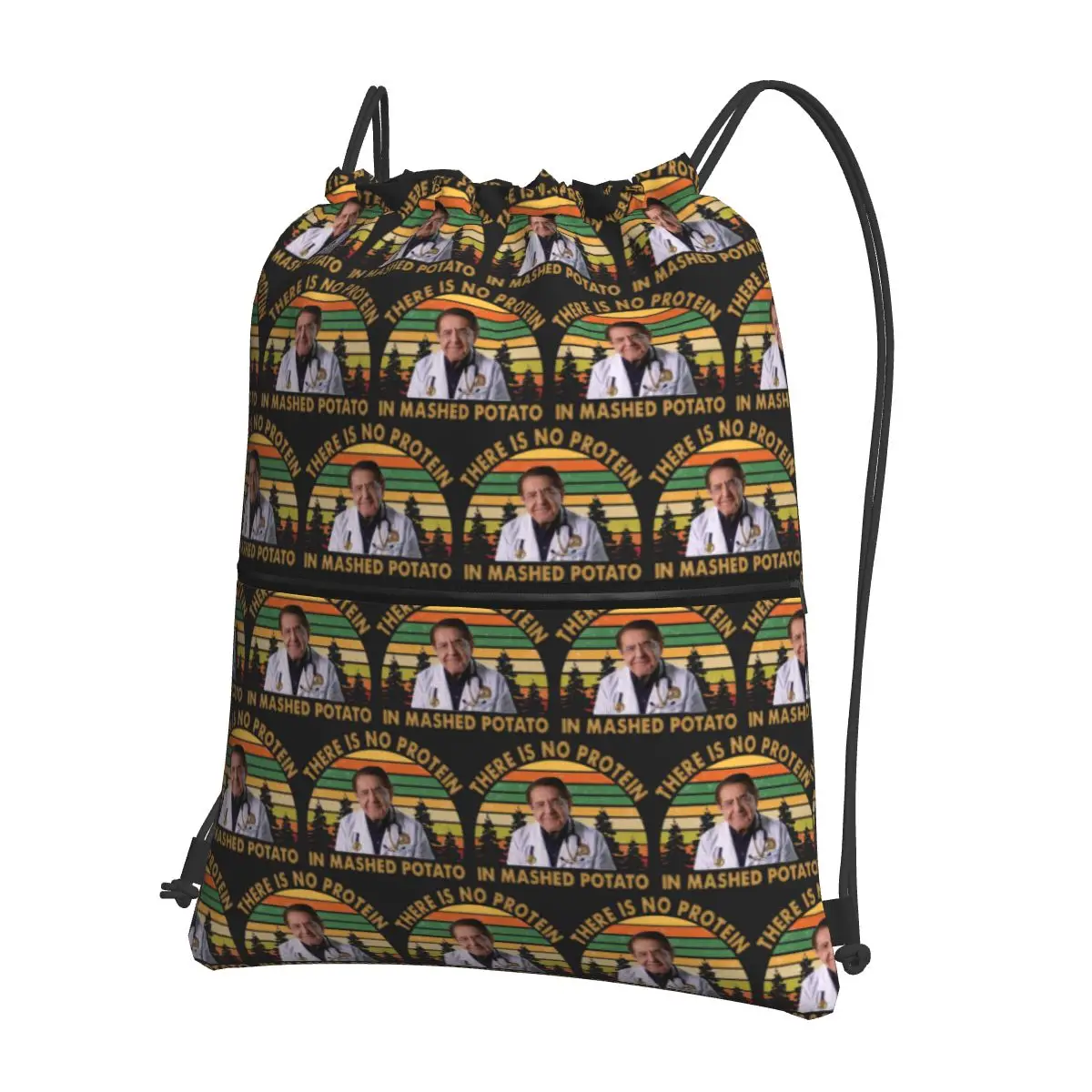 

There Is No Protein In Mashed Potato Dr Now Dr Nowzaradan Backpacks Multi-function Drawstring Bags Shoes Bag Book Bags School