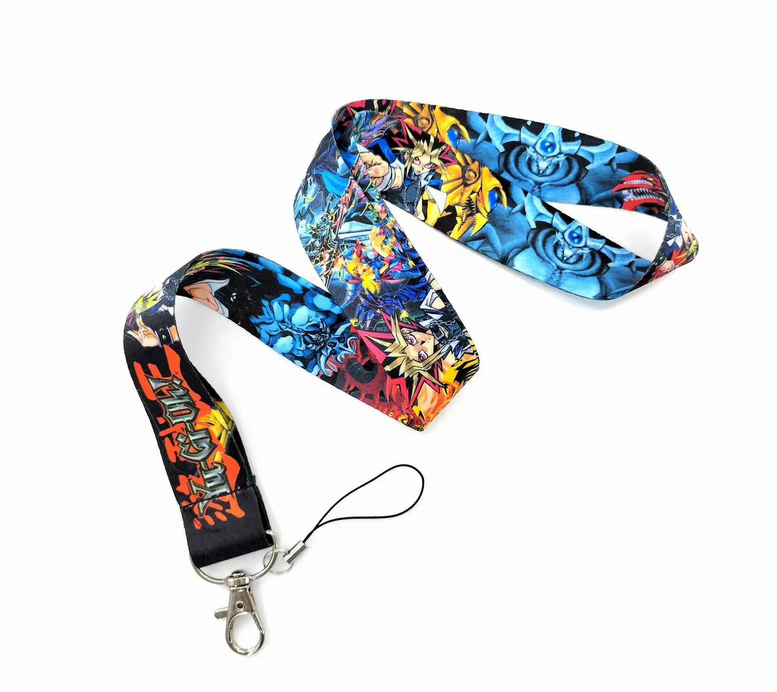 Cartoon Yu-Gi-Oh! Key Lanyard ID Badge Holders Animal Phone Neck Straps with Keyring Phone Accessories D094