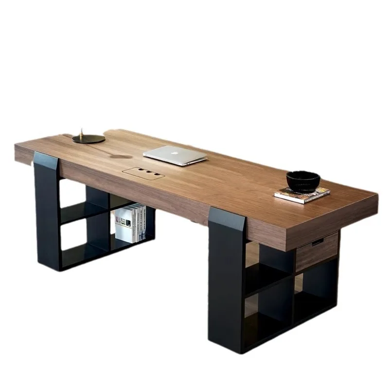

Italian minimalist light luxury home study d esk computer desk simple modern de sk large apartment writing des k