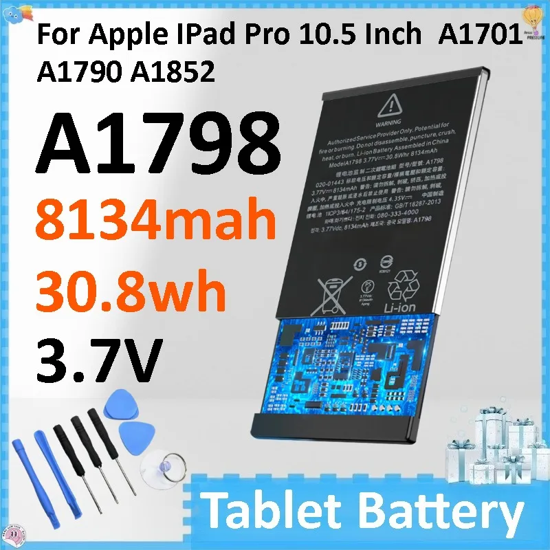 New  A1798 3.7V 8134mah Tablet Battery for Apple IPad Pro 10.5 Inch  A1701 A1790 A1852 High-Performance
