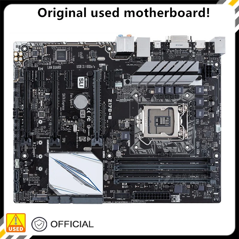 

For Z170-E Original Used Desktop Intel Z170 64GB DDR4 Motherboard LGA 1151 i7/i5/i3 USB3.0 SATA3