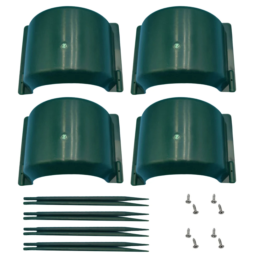 4 Pack Sprinkler Head Guards for Ground Level Irrigation Devices to Prevent Accidental Dislodgement and Maintain Alignment