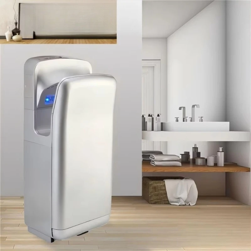 High-Speed 2000W Jet Touch Hand Dryer Modern Wall-Mounted Electric Machine 2-Year Warranty Hotel Home Use Silver Color