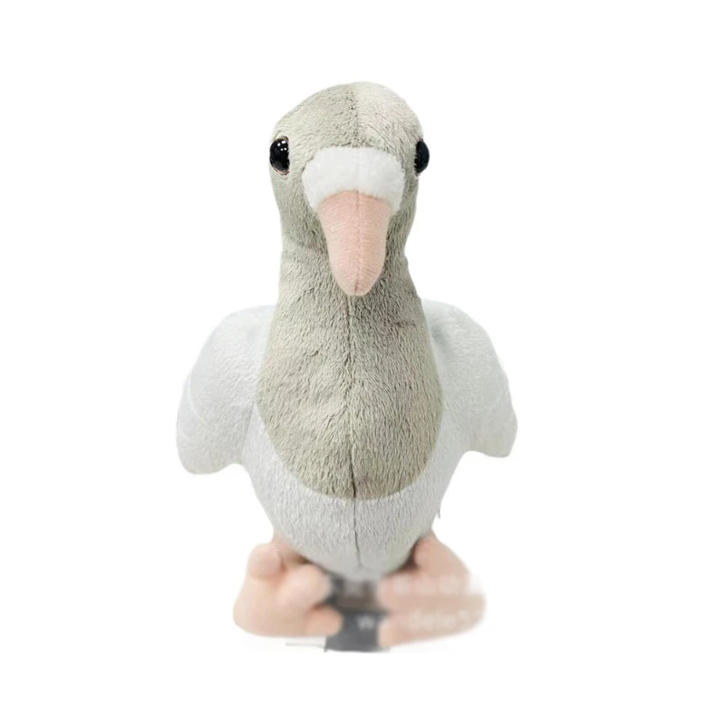 ตุ๊กตาพิราบสีเทาจำลอง น่ารัก นุ่ม ตุ๊กตาสัตว์นุ่ม ตุ๊กตาพิราบ ตุ๊กตาปลอบใจ ของขวัญวันเกิด วันฮาโลวีน สำหรับเด็ก