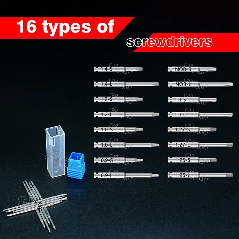 Dental Implant Motor Electric Wireless Torque Driver Implant Torque Wrench with 16pcs Screwdrivers Implant Motor Repair Tools