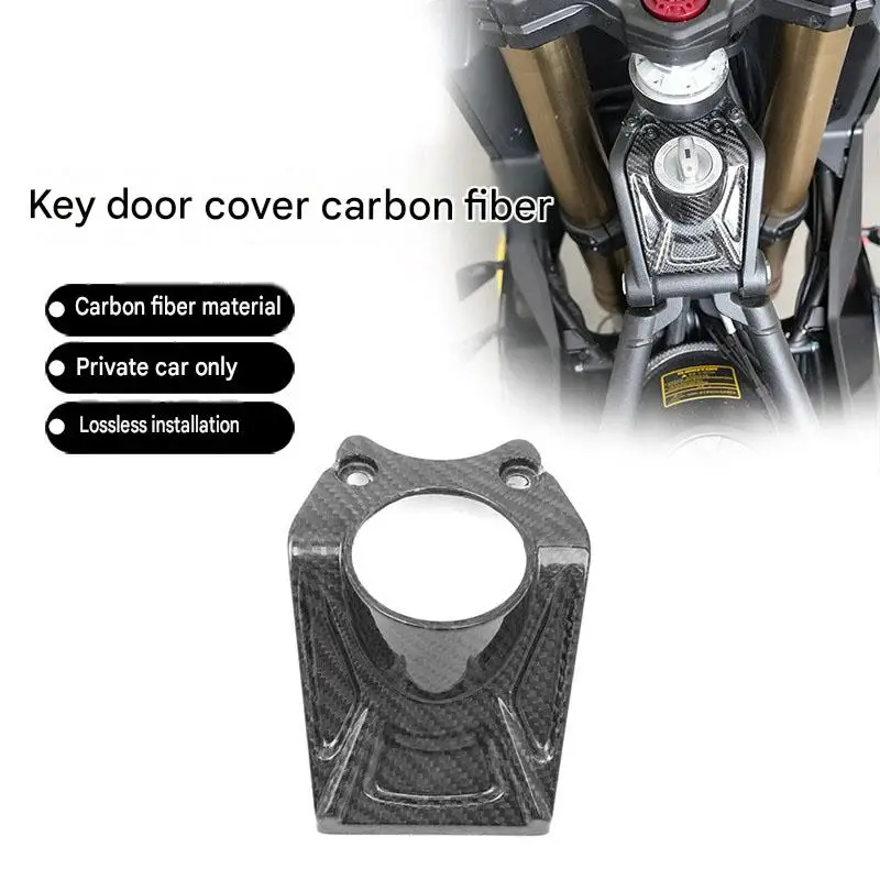 For Italjet Dragster 700 Twin Performance Accessories - Carbon Fiber Keycase Cover Panels Key Hole Cover