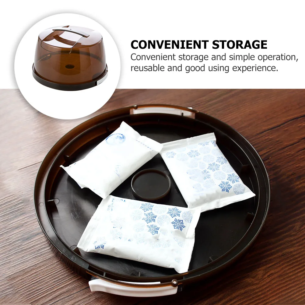 

1Set Fresh-Keeping Cake Box Portable Coffee Color Handheld Reusable Storage Container Birthday Cake Packing Box