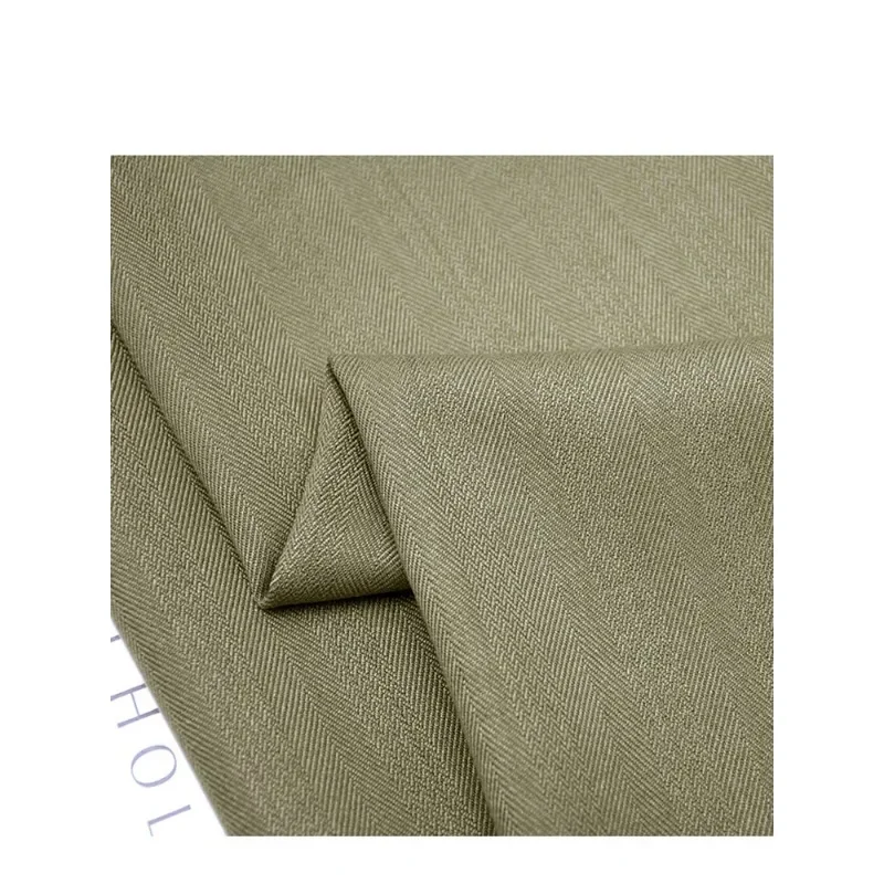 Spring and Autumn Herringbone Retro Wool Suit Fabric Leisure Business Yuppie British Three-piece Suit Fabric Micro-elastic