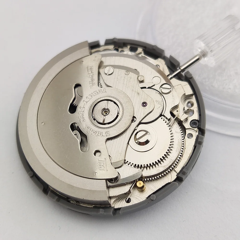 New NH34 Automatic Mechanical Movement GMT 24 Hours Hands Japan Original Parts NH34A Date at 3.0 High Accuracy Mechanism MOD