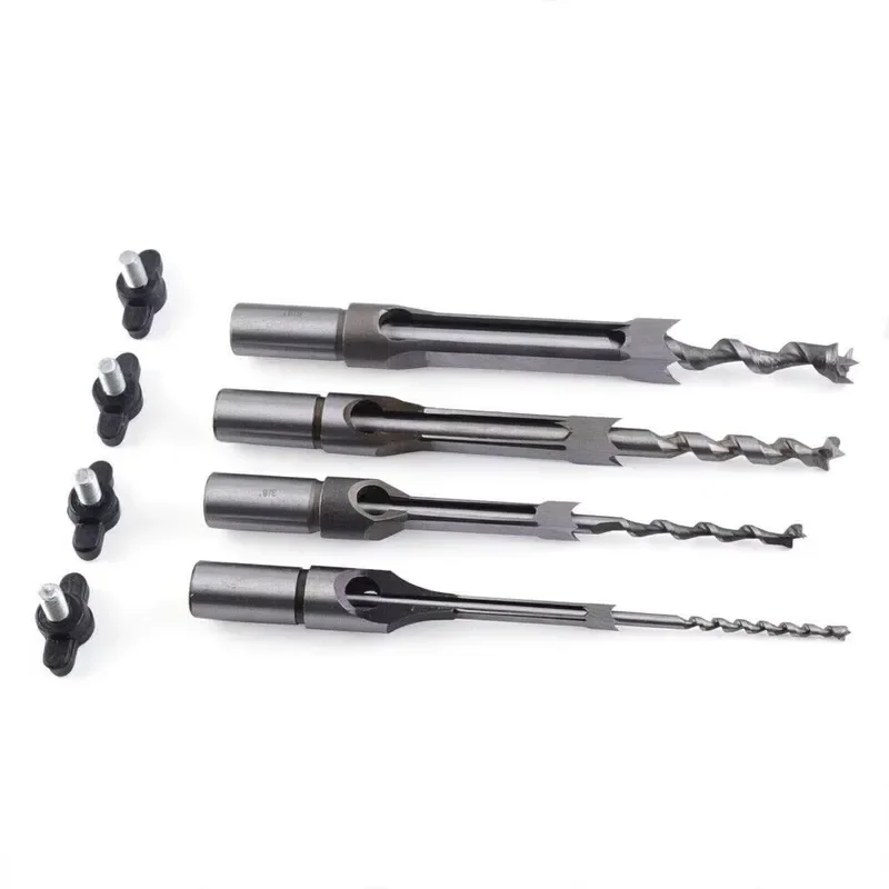 Mortising Chisels Tenoning Machine Accessories, Mortising Attachment Chisel Bit Locator Set of Bench Drill