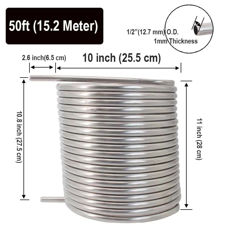 Homebrew Weldless 50\' x 1/2\