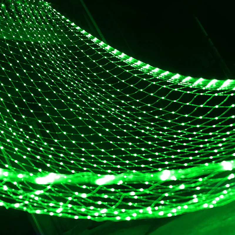 6x4M 3x3M LED Net Mesh Light Christmas Window Curtain String Light Outdoor Fairy Light Garland for Wedding Holiday Decor Lamp