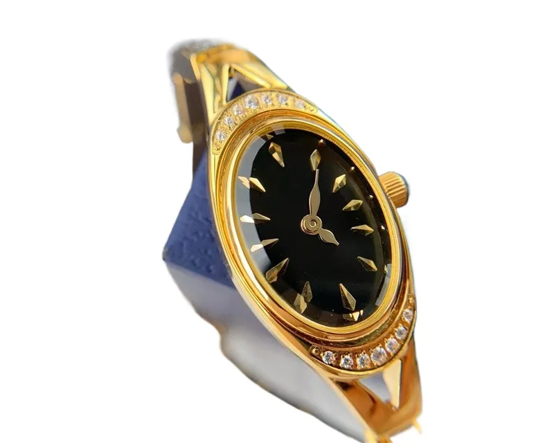 Women's watch medieval watch diamond-set watch simple light luxury gold waterproof