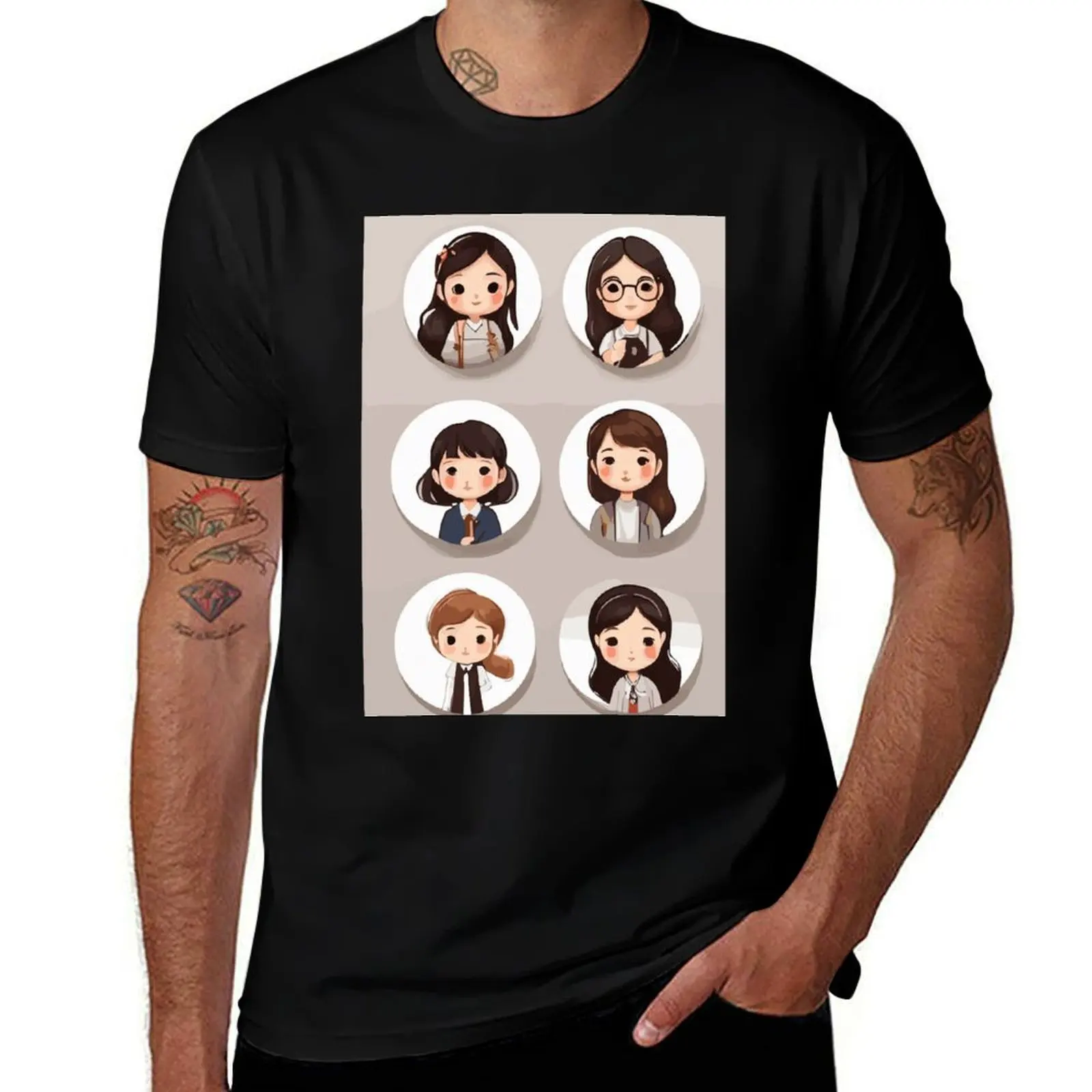 

Girl Beauty T-Shirt t shirts for man pack white cotton tshirt 100% T-Shirt