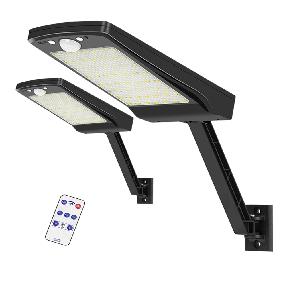 

Upgraded LED Solar Light remote controller Garden Wall Lamp PIR Motion Sensor p65 Waterproof Outdoor Lights%