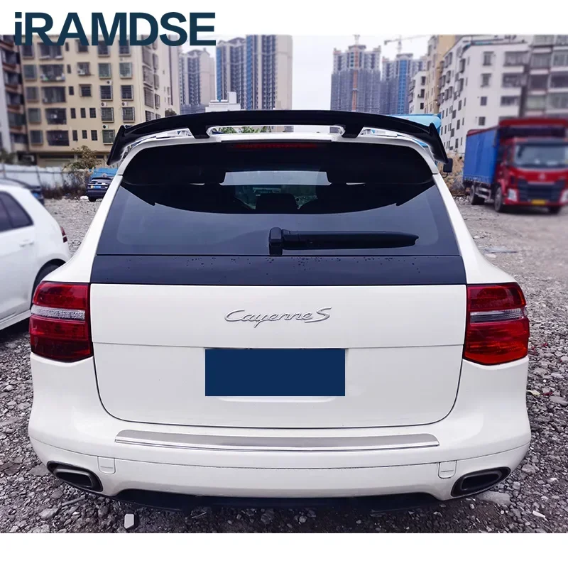 New! Carbon Surface Spoiler For Porsche Cayenne Universal Car Rear Trunk Roof Spoiler