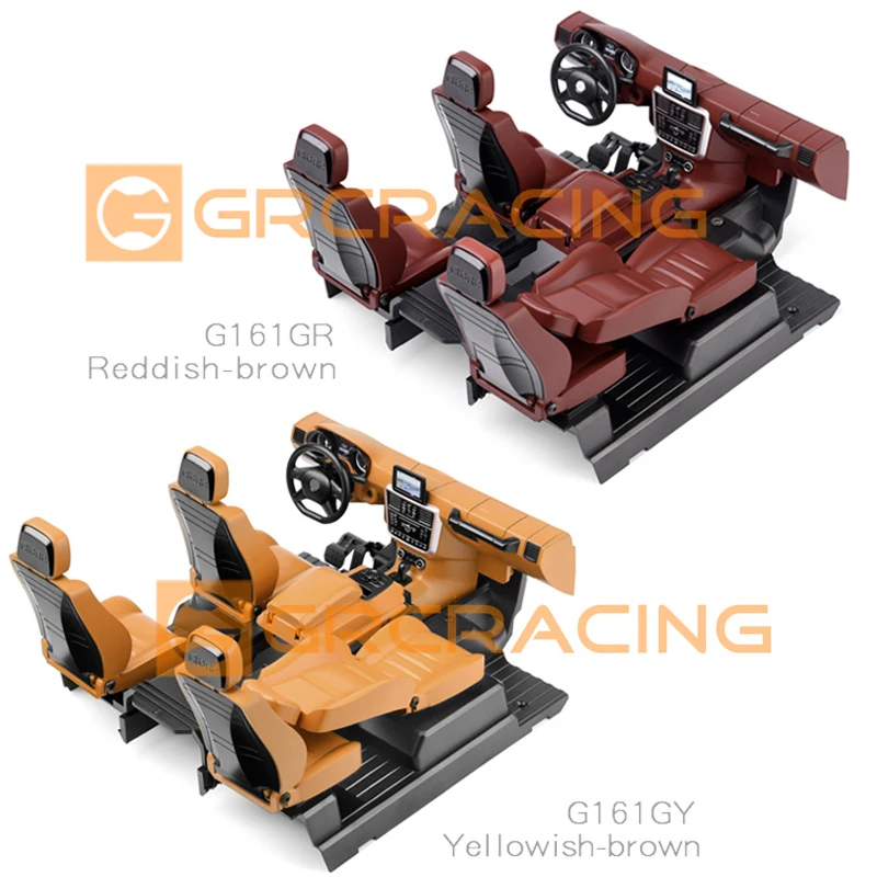 

1 Set Simulation Interior Kit for 1/10 RC Crawler Car Traxxas TRX-4 G500 TRX-6 G63 Benz Upgrade Parts