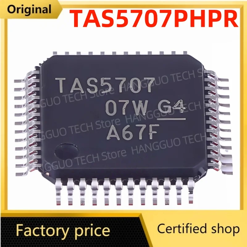 5 uds-20 uds/lote nuevo y original TAS5707 TAS5707PHPR QFP48 amplificador de potencia de audio digital IC Chip