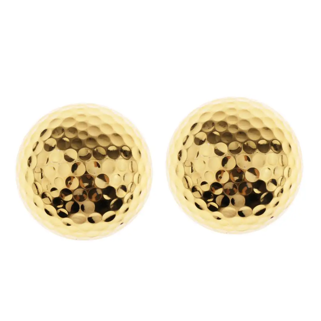 

2 Pieces Golf Balls Training Balls Practice Balls Golf Gift Items Gold