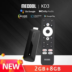 Mecool-Dispositivo de TV inteligente KD3/KD5, decodificador con Android 11, Amlogic S905Y4, 2GB de RAM, 8GB de ROM, WiFi, 2,4G/5G, HDR, 10 + reproductor multimedia