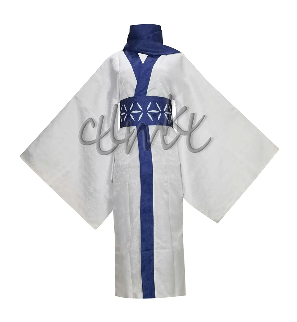 Anime Ryomen Sukuna Cosplay  Adult Men Women Outfits Kimono Hanfu Blue Corset Two Toe Socks Halloween Costume