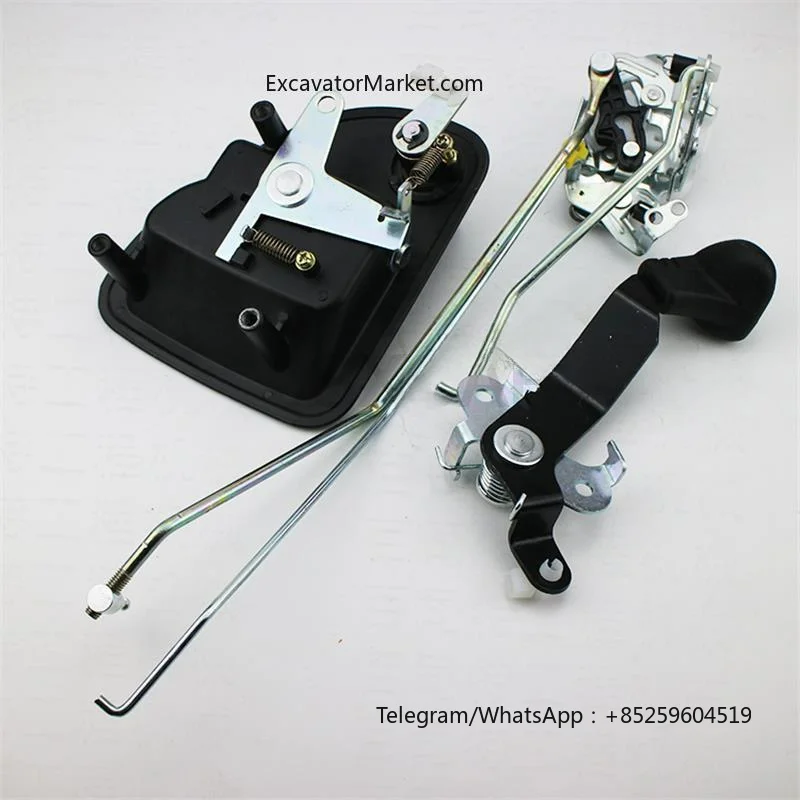 For CATERPILLAR CAT 320C/D 323 324 329D Cab door lock assembly outer handle lock block high quality excavator Parts