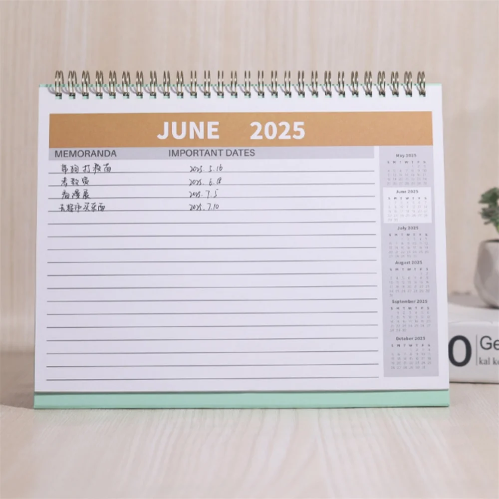 Large 2025 Desk Calendar Dual Side Coil Book Annual Schedule Organizers To Do List Monthly Daily Planner Office School Supplies