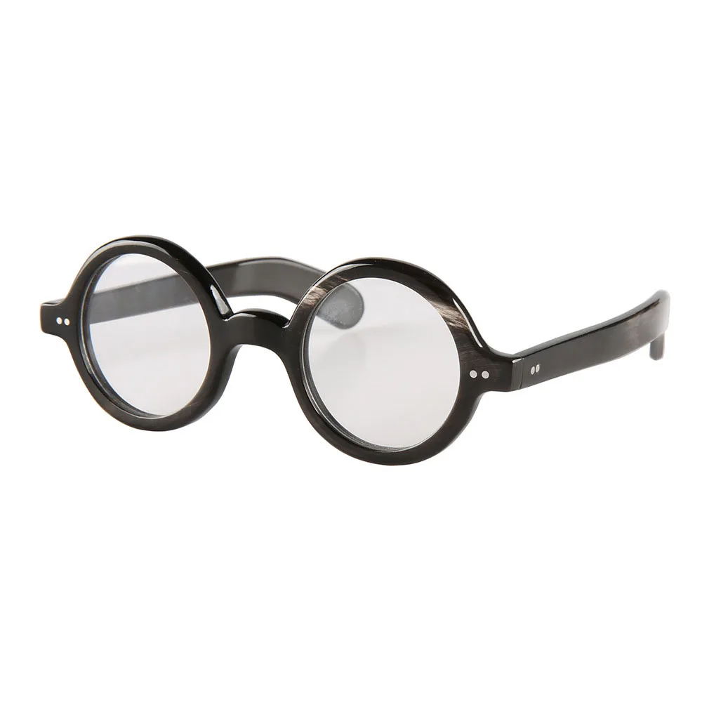 Eyeglass Frames Unique Vintage Round Retro Optical Lenses Eyeglasses Handmade Buffalo Horn Prescription Man Glasses Frames