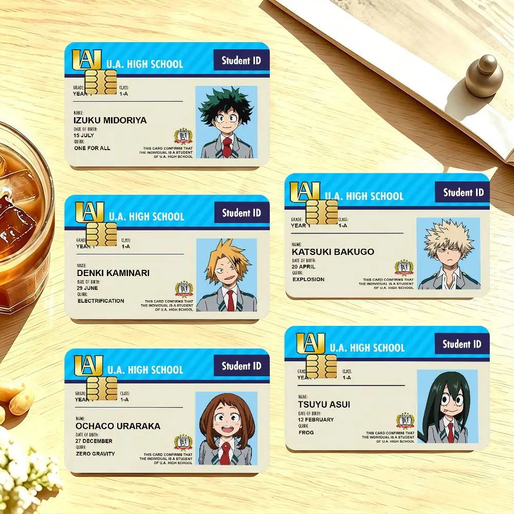 Hero License Credit Card Skin Stickers For Bank Card Bus Metro Cards Waterproof Anti-Scratch Gift 4PCS