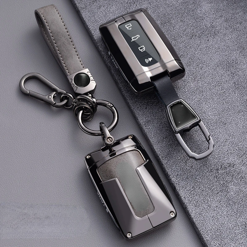 

Suitable For Tank 500 2022 2023 Zinc Alloy + Leather Car Remote Key Case Cover