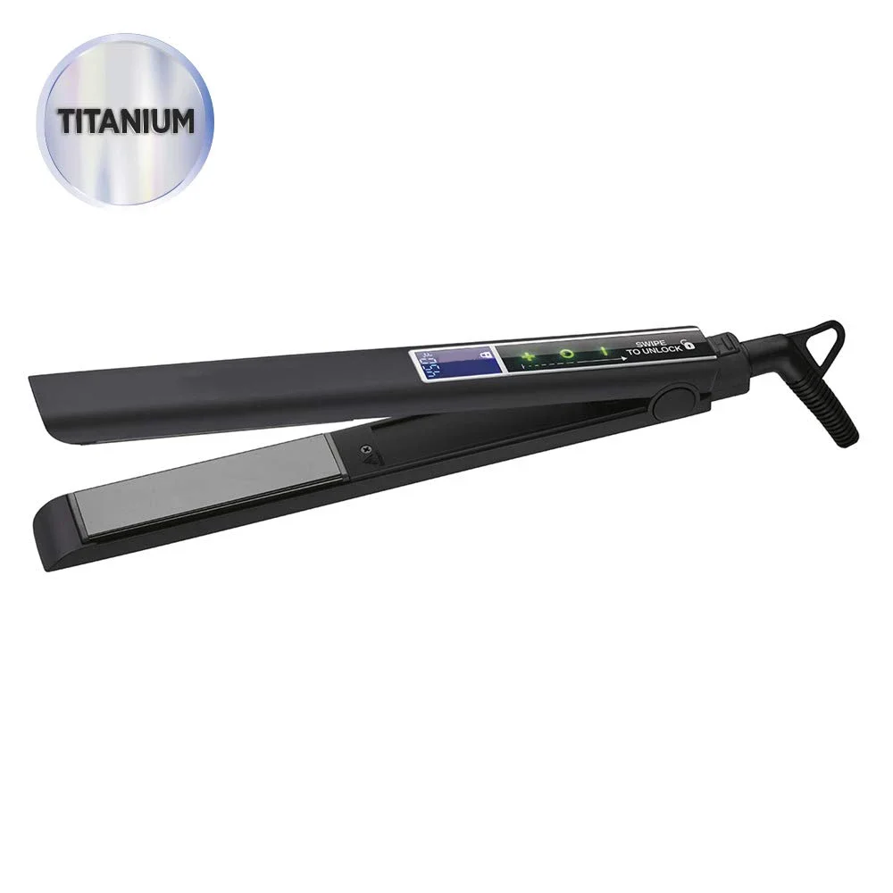 Wholesale Newest Titanium Flat Iron Hair Straightener Salon Quality Fast Heating Household Hotel Use French Ceramic LED PTC/MCH