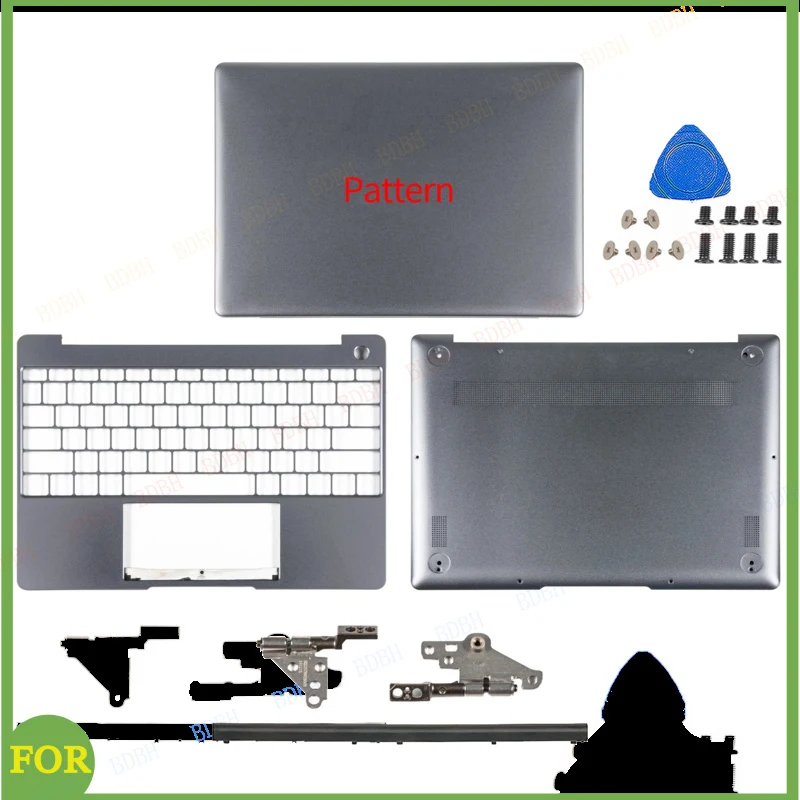 New Parts For Matebook 13 WRT-W29 W29L WRTB-WFE9L HN-W19R W19L HN-W29R Gray LCD Back Cover Palmrest Bottom Case HingeCover Repai