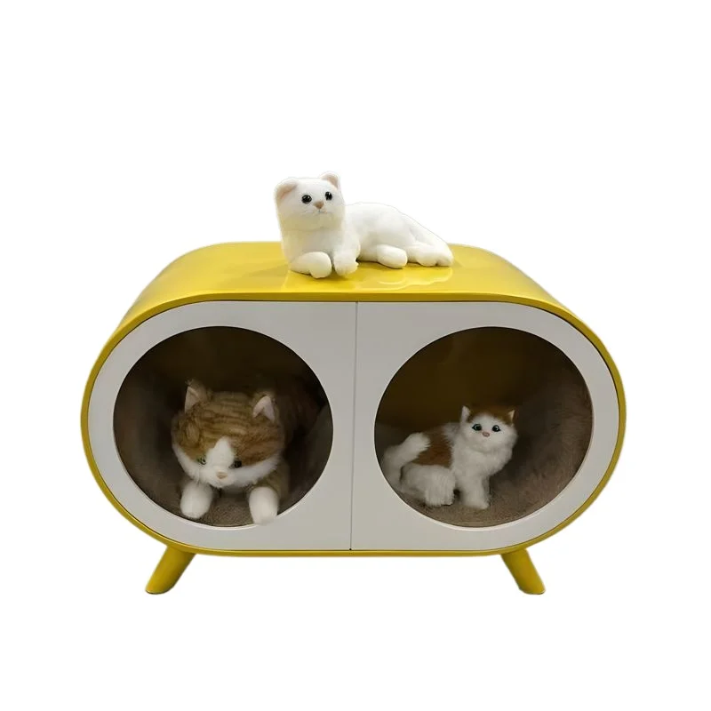 Nordic coffee table cat nest Internet celebrity creative personality FRP cat side table living room cartoon ornament household