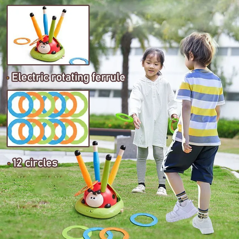 Musical Jump Toss Educational Toy Sports Entertainment Ladybug 3 In 1 Multifunctional Sturdy Skipping Rope Outdoor Somatosensory