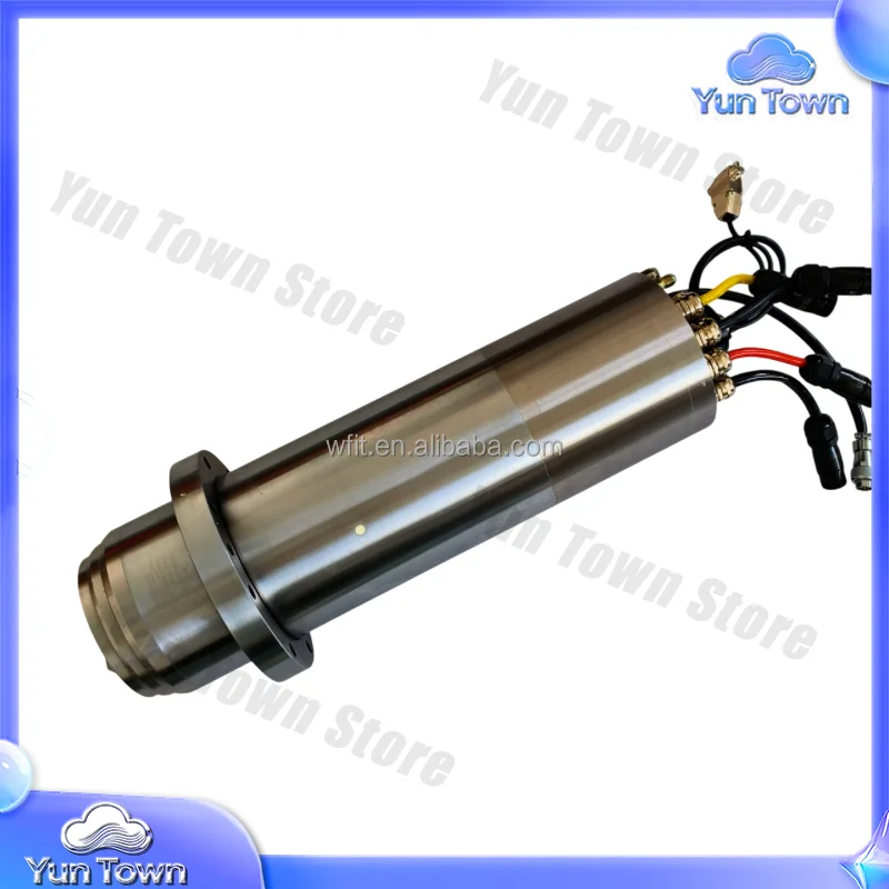 HSK63A 150mm Permanent Magnet Synchronous Motor Spindle 18000rpm 29kw for CNC Milling Machine Drilling Router Machining