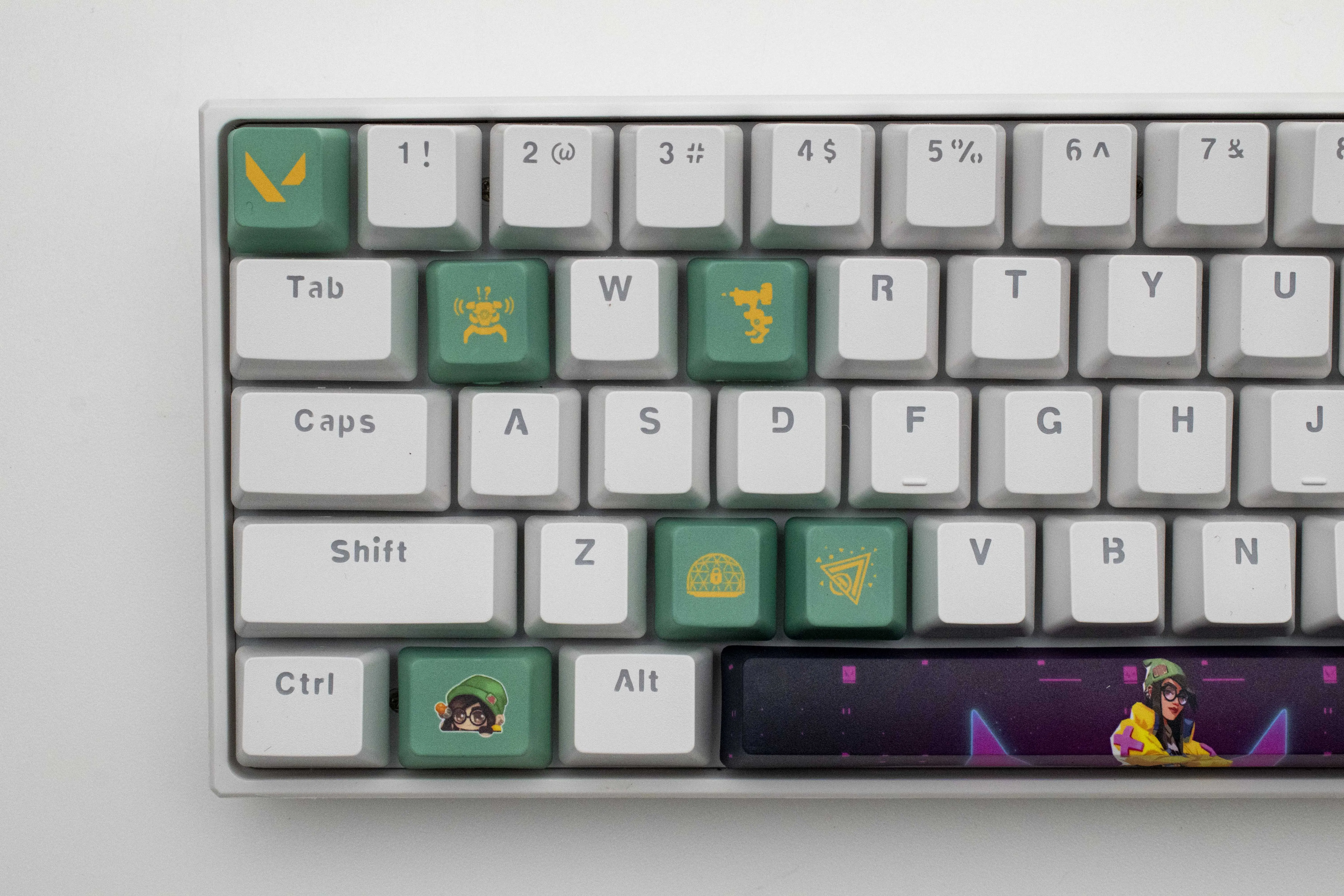 Valorant Keycaps Killjoy OEM Profile 10Keys PBT Dye Sub Keycaps