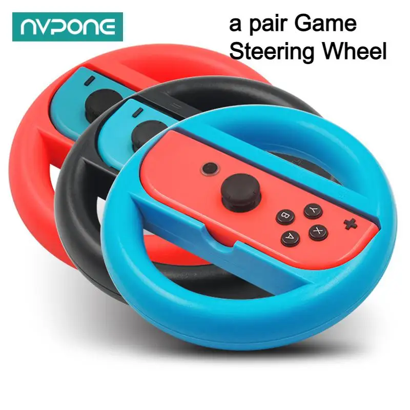 a pair Game Steering Wheel Controller Gamepad for Nintendo Switch JoyCon Controller Holder Grip Game Console Handle Accessories