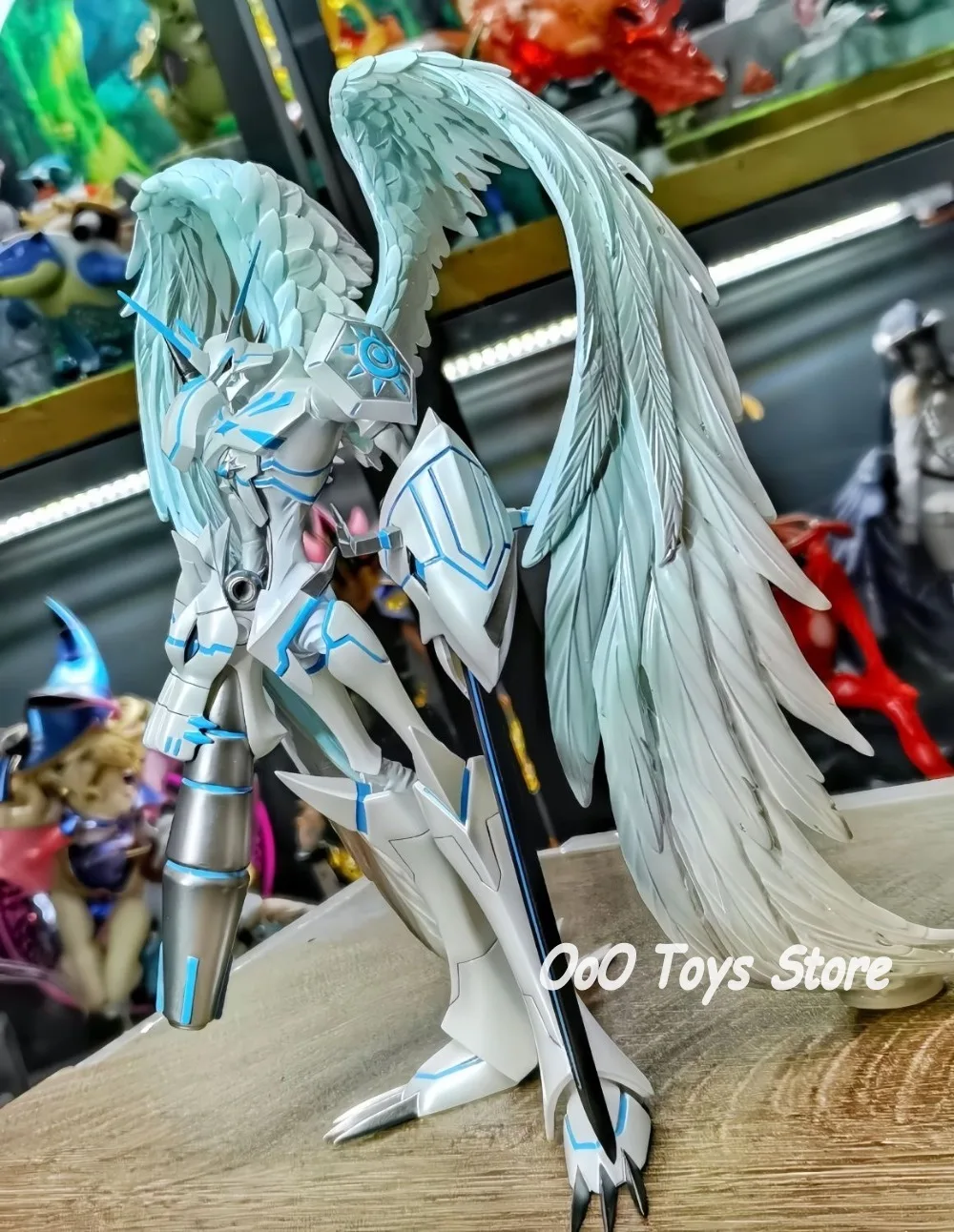 อะนิเมะเอกวาดอร์ผจญภัยรูป Omegamon Merciful โหมดตัวเลขการกระทํา Pvc รูปปั้นของเล่นของขวัญ 20 ซม