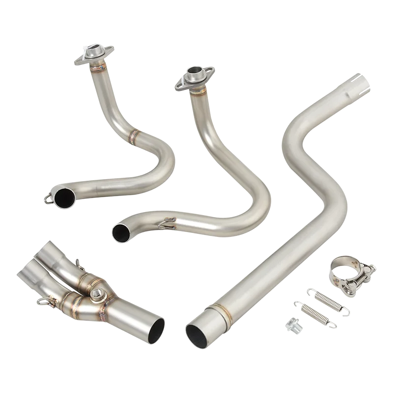 For Kawasaki Versys- X 250 300 Tourer Versys X250 X300 2017 - 2023 Motorcycle Exhaust Escape Systems Front Mid Link Pipe Muffler