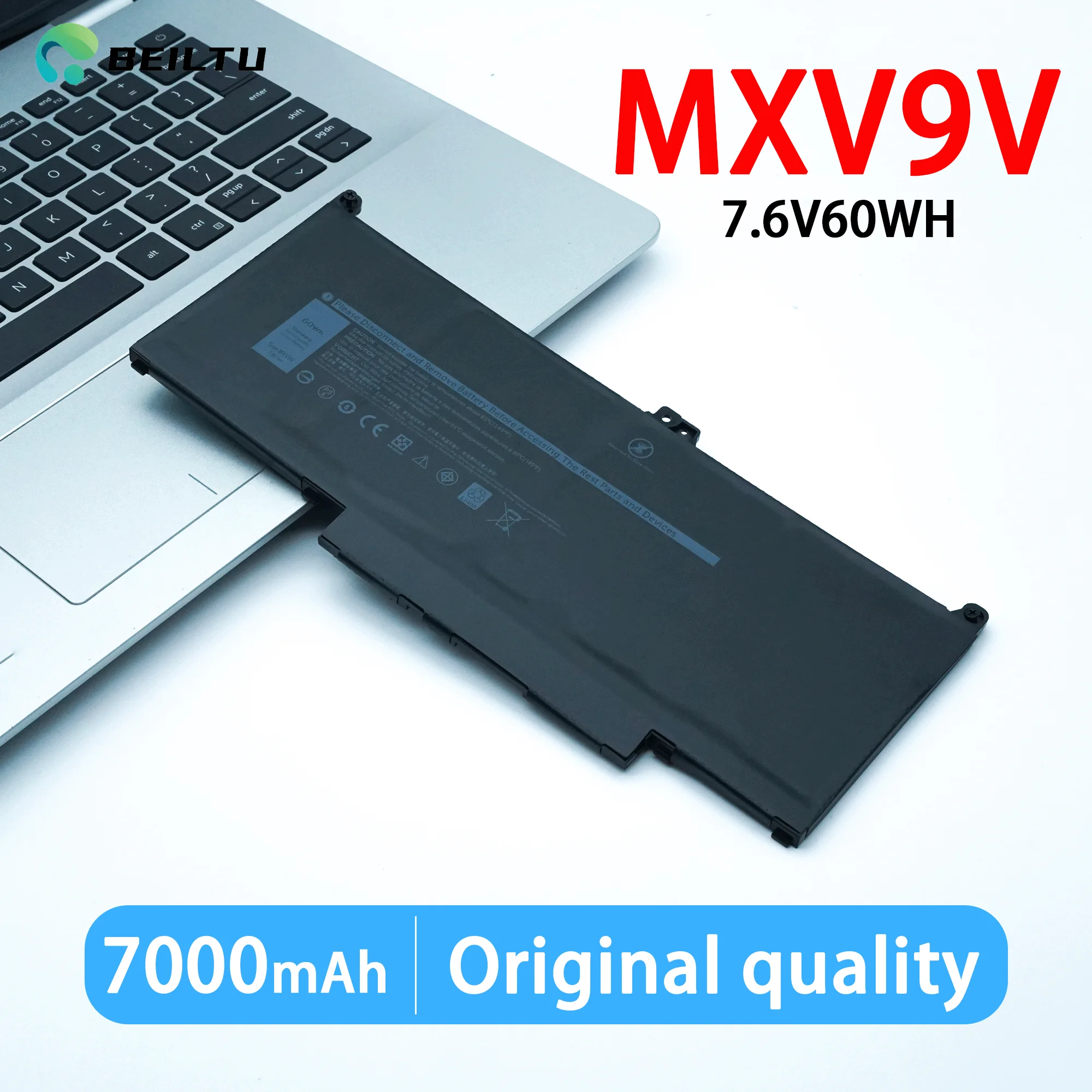 

MXV9V 60WH Laptop Battery for Dell Latitude 5300 5310 7300 7400 E5300 E7400 Latitude 5300 5310 2-in-1 Inspiron 7300/7306 2-in-1