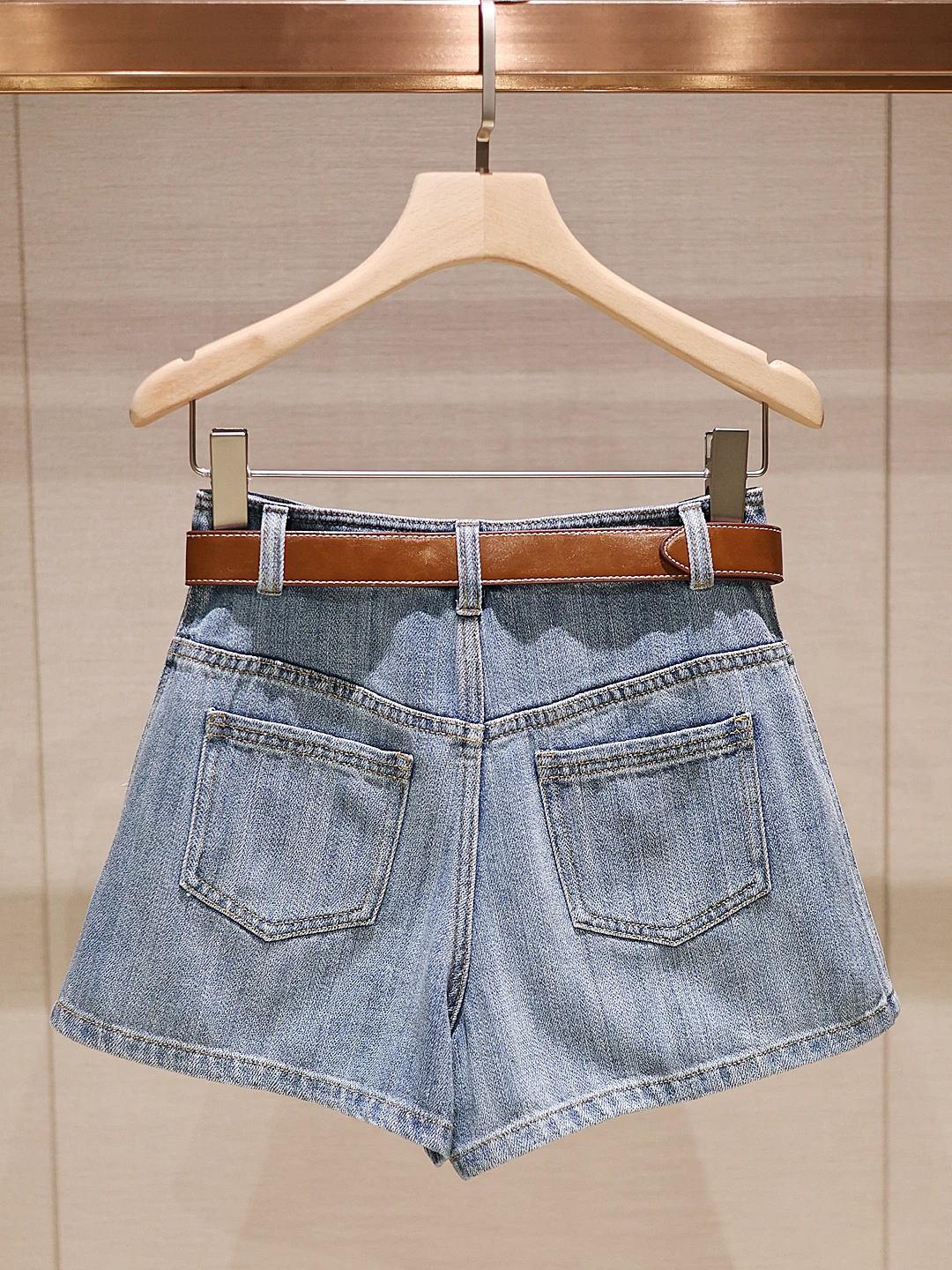 Hochgeschnittene Lässige Blaue Jeans für Damen, Sommermode 2025, Schlankmachend, Vielseitig, Weites Bein, JOOva Marke, Tägliche Kleidung