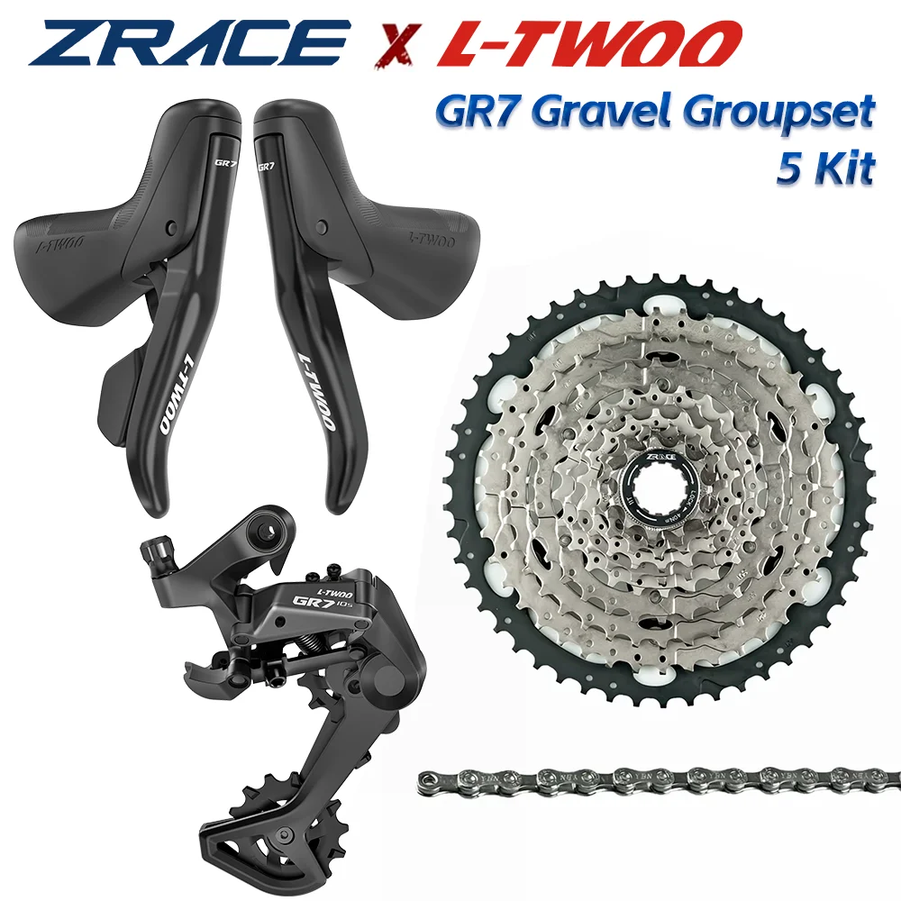 

LTWOO GR7 1x10 Speed, 10s Road Groupset, R/L Shifter + Rear Derailleurs + ZRACE Cassette, gravel-bikes Cyclo-Cross