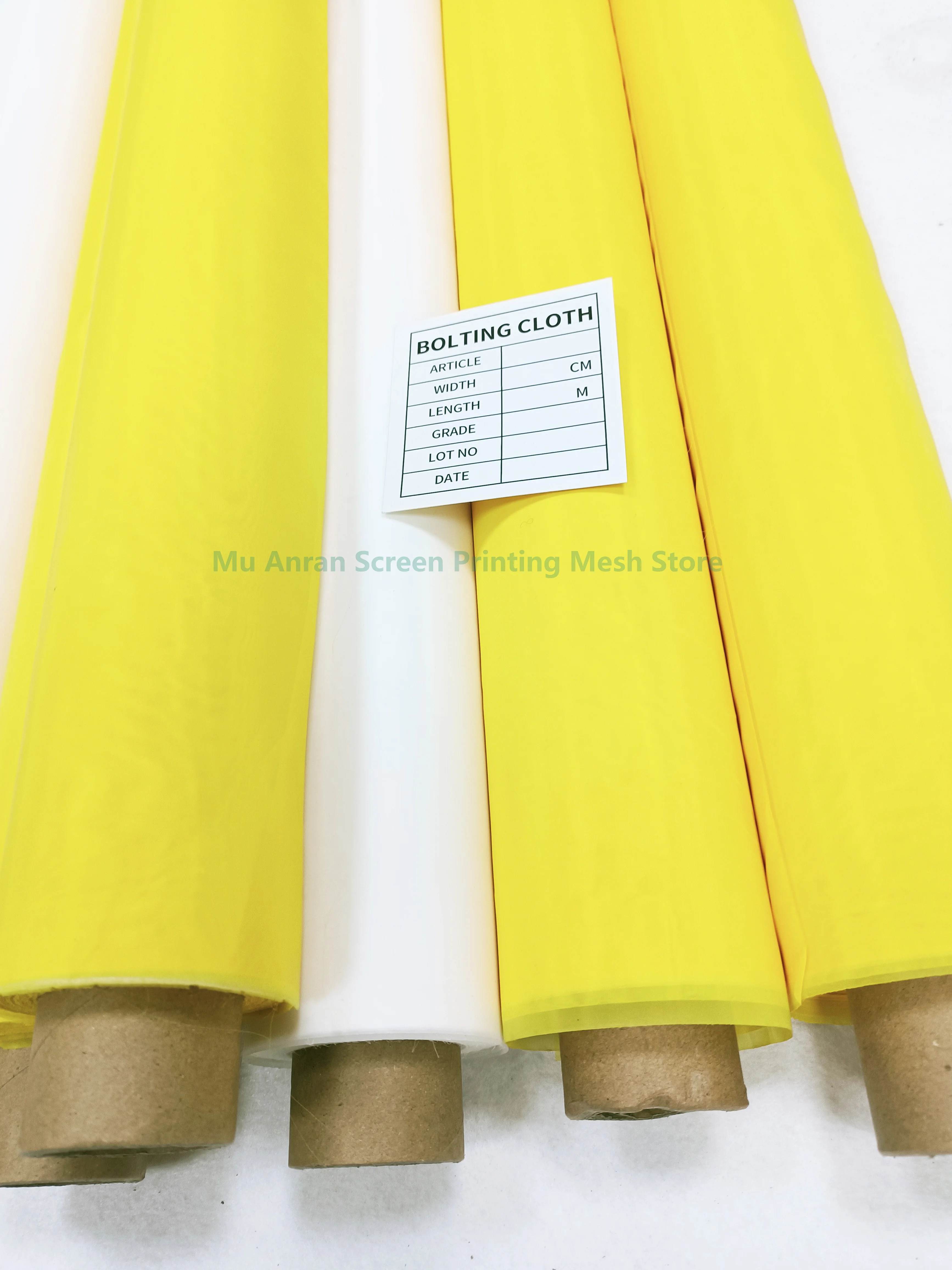 

High Quality 280mesh Polyester Bolting Cloth / Screen Printing Mesh 110T-40um Yellow or white 127-305cm Whdth ！ Free shipping！