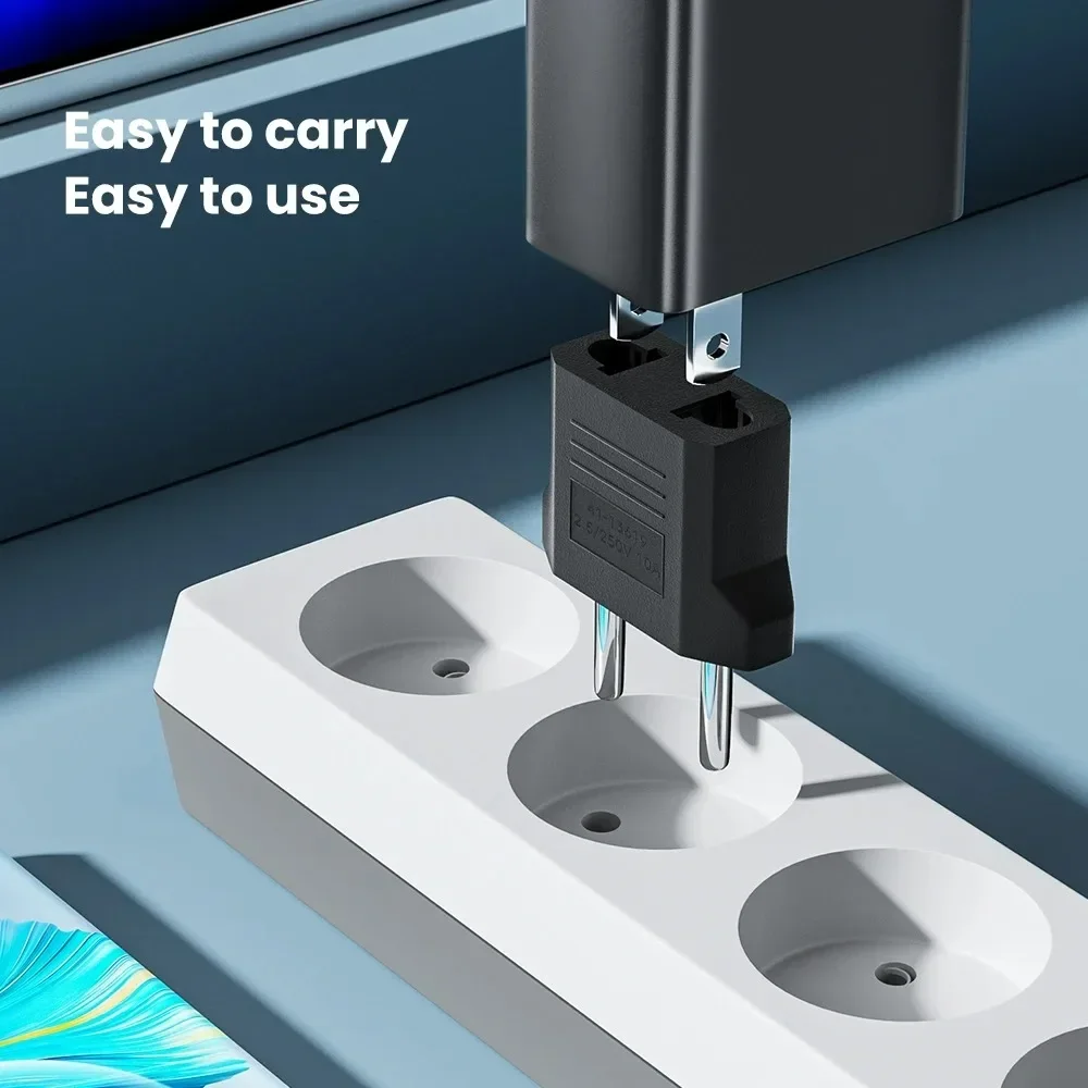 3/5/10Pcs Electrical Plug Adapter US To EU Korea European Power Adaptor Travel Converter American China To Europe KR Plug Adapte image 4