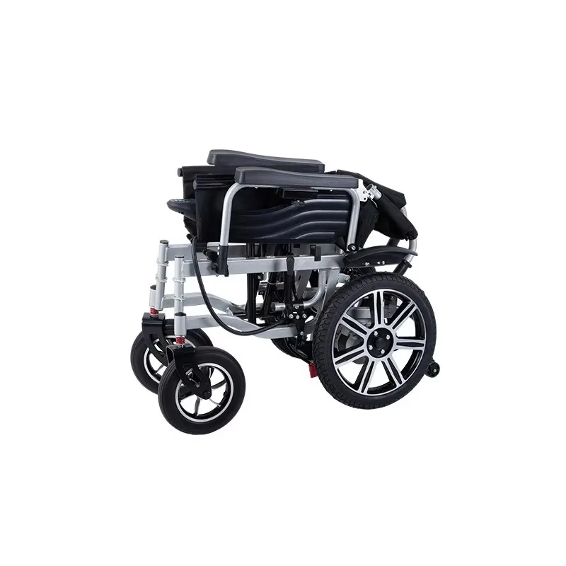 Comfortable one-handed operation Electric wheelchair Smart automatic portable foldable design for the elderly and disabled
