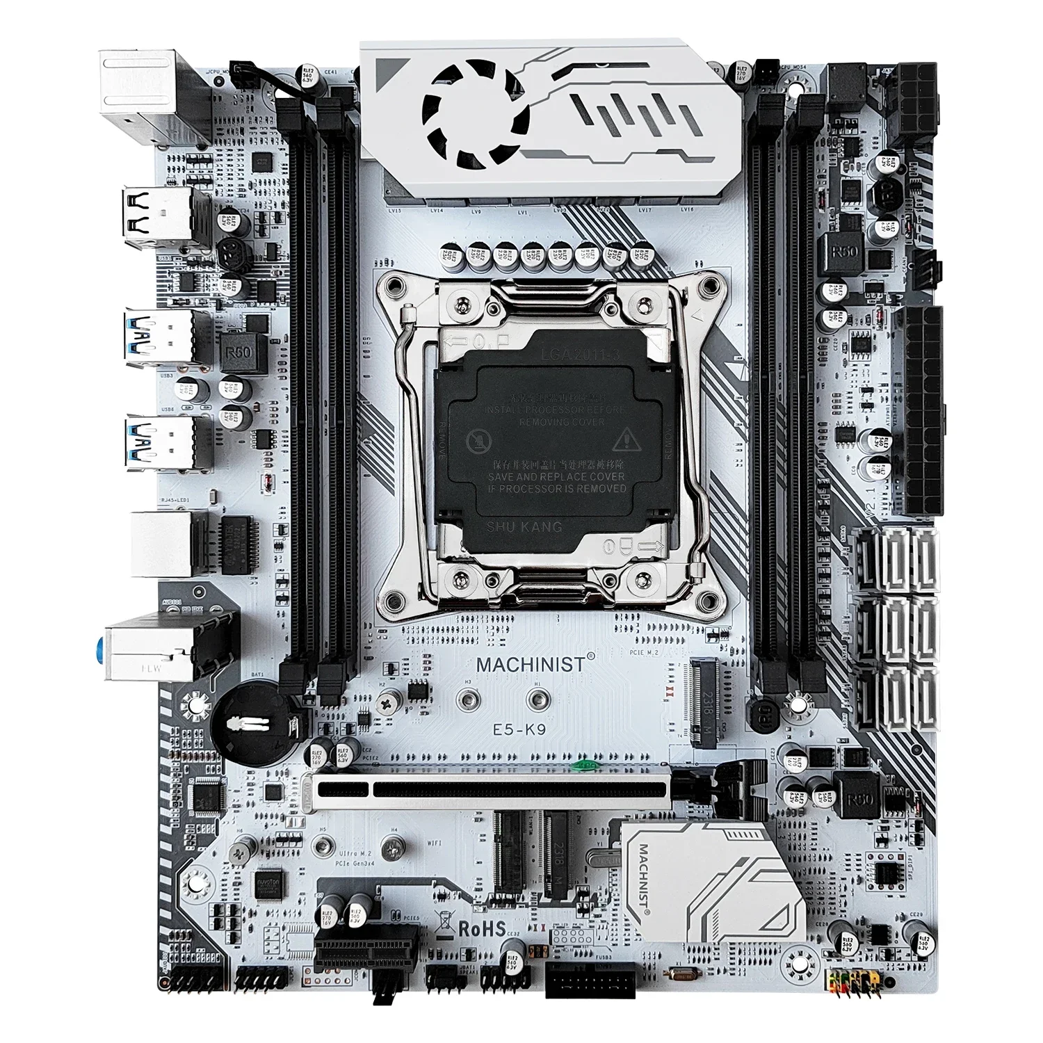 MACHINIST X99 K9 V2 اللوحة الأم كومبو كيت Xeon E5 2667 V4 CPU LGA 2011-3 المعالج 32GB DDR4 ECC ذاكرة الوصول العشوائي NVME M.2 WIFI USB3.0